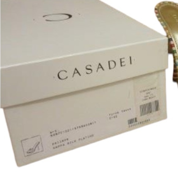 NEW Casadei Striped Mule Size 7.5 Box Included - Picture 10 of 12